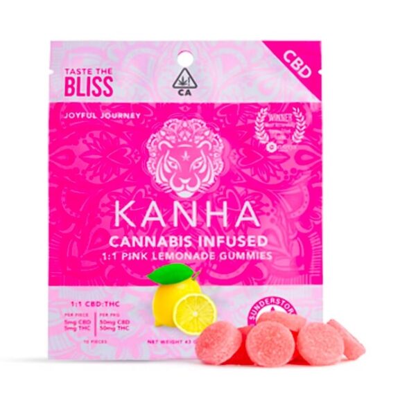 1:1 Pink Lemonade CBD Gummies 10-pack | 50mg