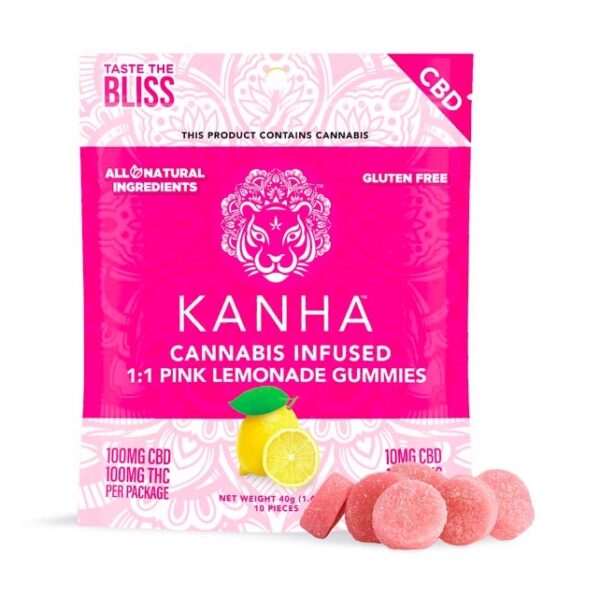 1:1 Pink Lemonade Gummies 10-pack | 100mg