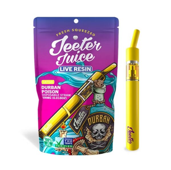 Durban Poison Live Resin Disposable Straw | 0.5g - Image 2