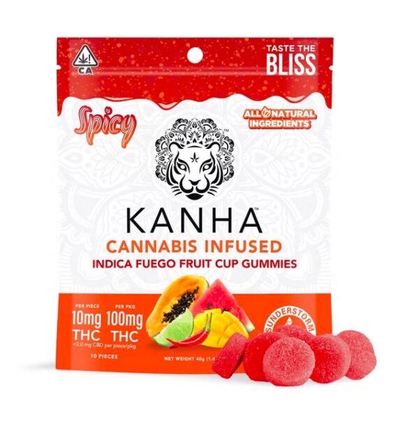 Indica Fuego Fruit Cup Spicy Gummies | 100mg