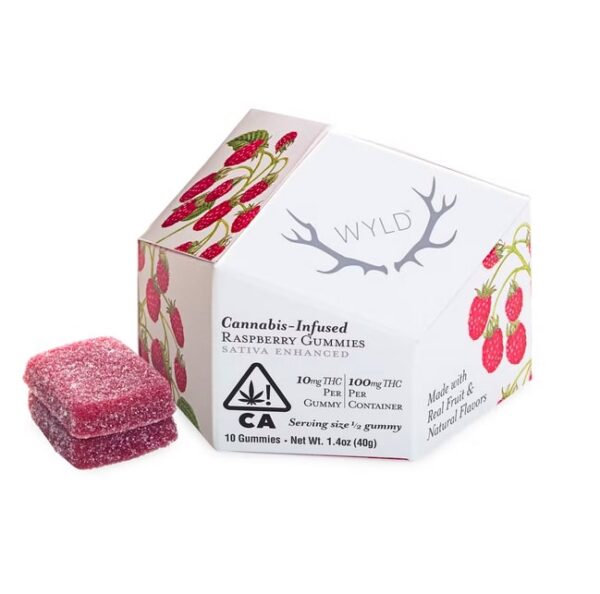 Raspberry Sativa Enhanced Gummies | 100mg - Image 2