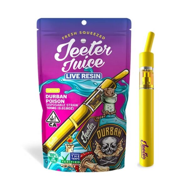 Durban Poison Live Resin Disposable Straw | 0.5g