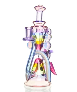 RJ Glass Rainbow Bird Recycler