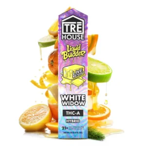 White Widow – Live Resin Liquid Budder Hybrid THC-A Vape Pen – 2g